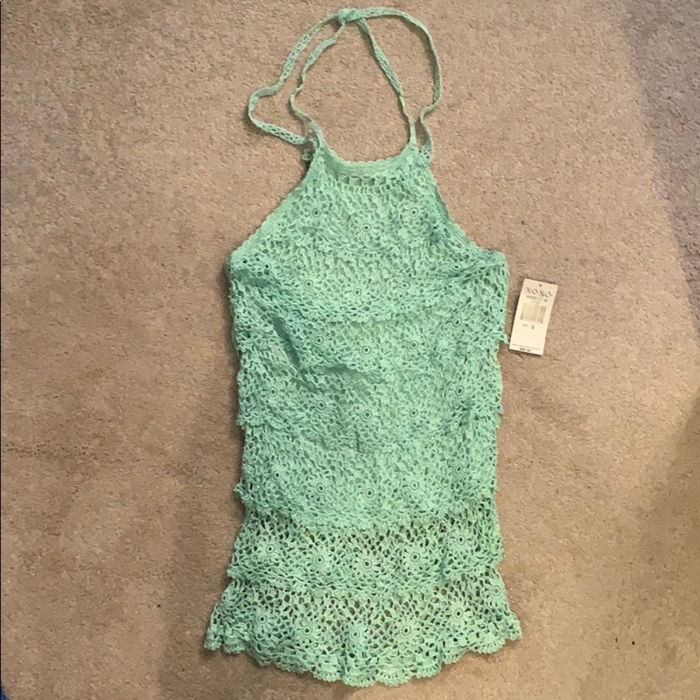 Teal halter